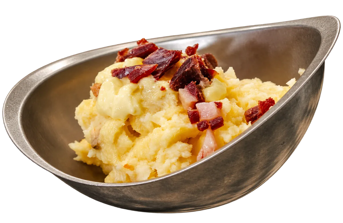 Huevos fritos con patatas y jamón